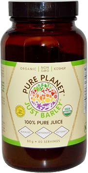Pure Planet Just Barley Natures Organic Nutrition Support, 2.8 Ounce
