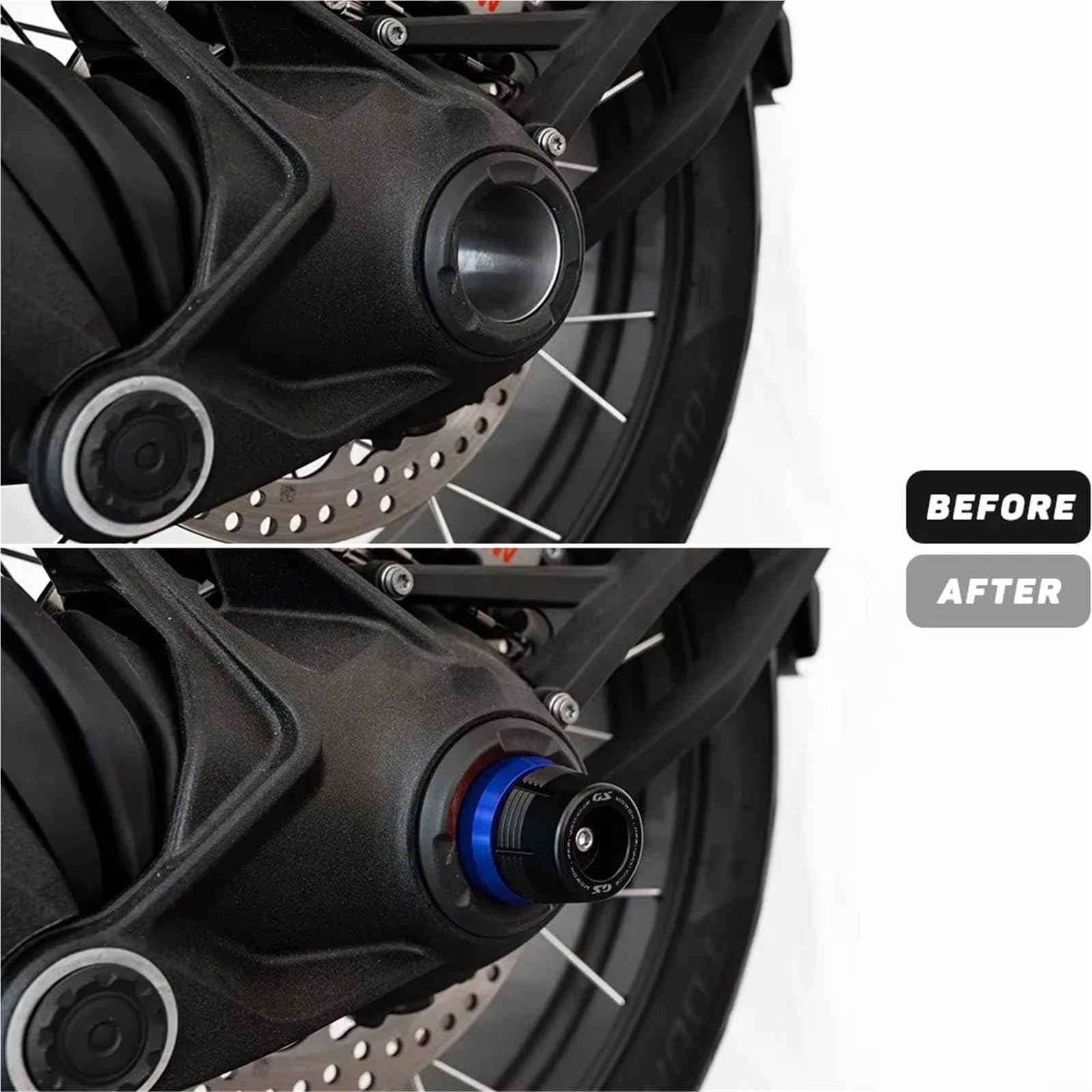 Boîtier D'entraînement Final De Moto, Cardan, Essieu De Roue Arrière, Curseur De Collision Adapté À La BMW R 1300 R1300 GS 1300GS GS1300 2023 2024 2025(B-Blue)