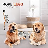 Vista 3 de Juguetes chirriantes para perros para aburrimiento y estimulación para masticadores agresivos, juguetes interactivos para perros grandes, juguetes