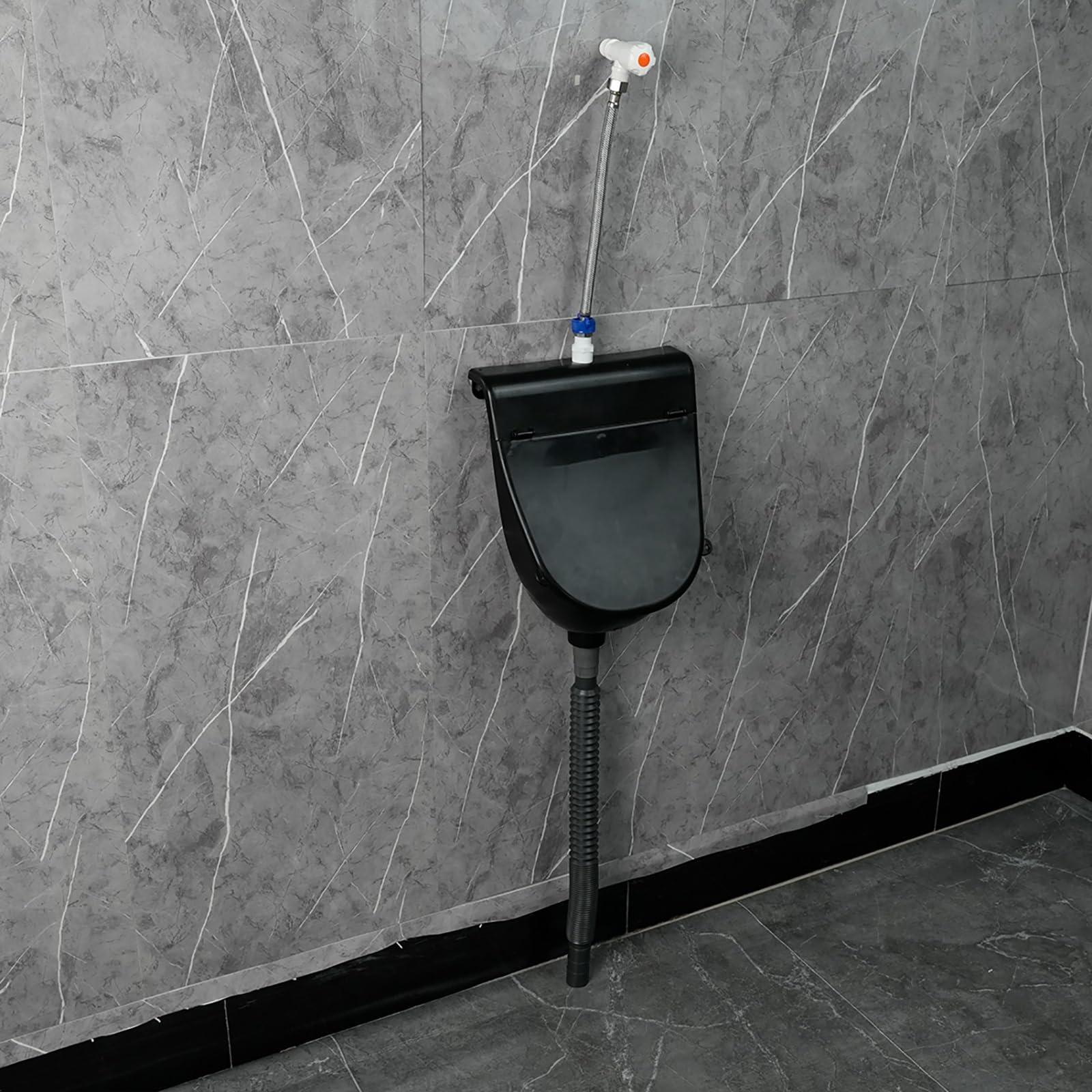 Orinal de plástico macho inodoro nocturno de pared con tapa protectora
