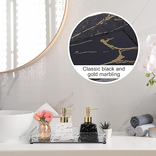 Miniatura 3 de SVUASAN Bandeja de perfume bandeja decorativa de acrílico rectangular para tocador de baño bandeja de maquillaje para organizador de cosméticos