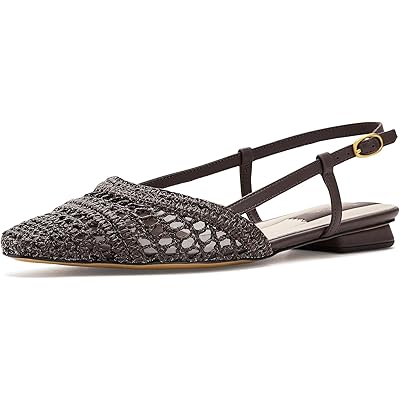 Franco Sarto Riona chocolate brown faux raffia