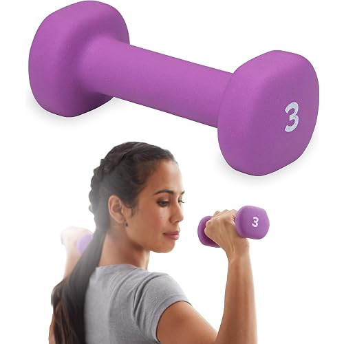 Gaiam Dumbbell Hand Weight (Sold in Singles) - Neoprene Coated Exercise & Fitness Dumbbell for Home Gym Workouts and Strength Training - Free Weights for Women and Men