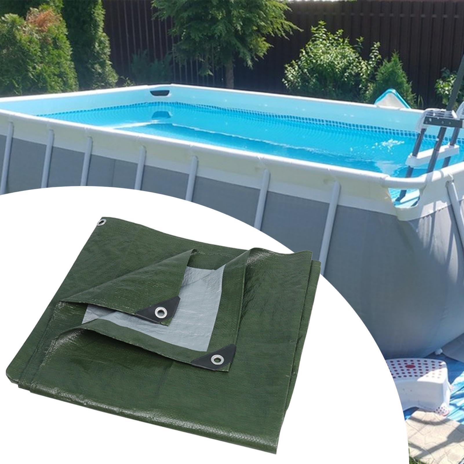 Telo parasole | Impermeabile Resistente alle intemperie | Copertura per piscina - Adatto per l' e l'inverno, ideale per uso esterno in cortile, giardino e cortile, protegge dallo sporco e dalle