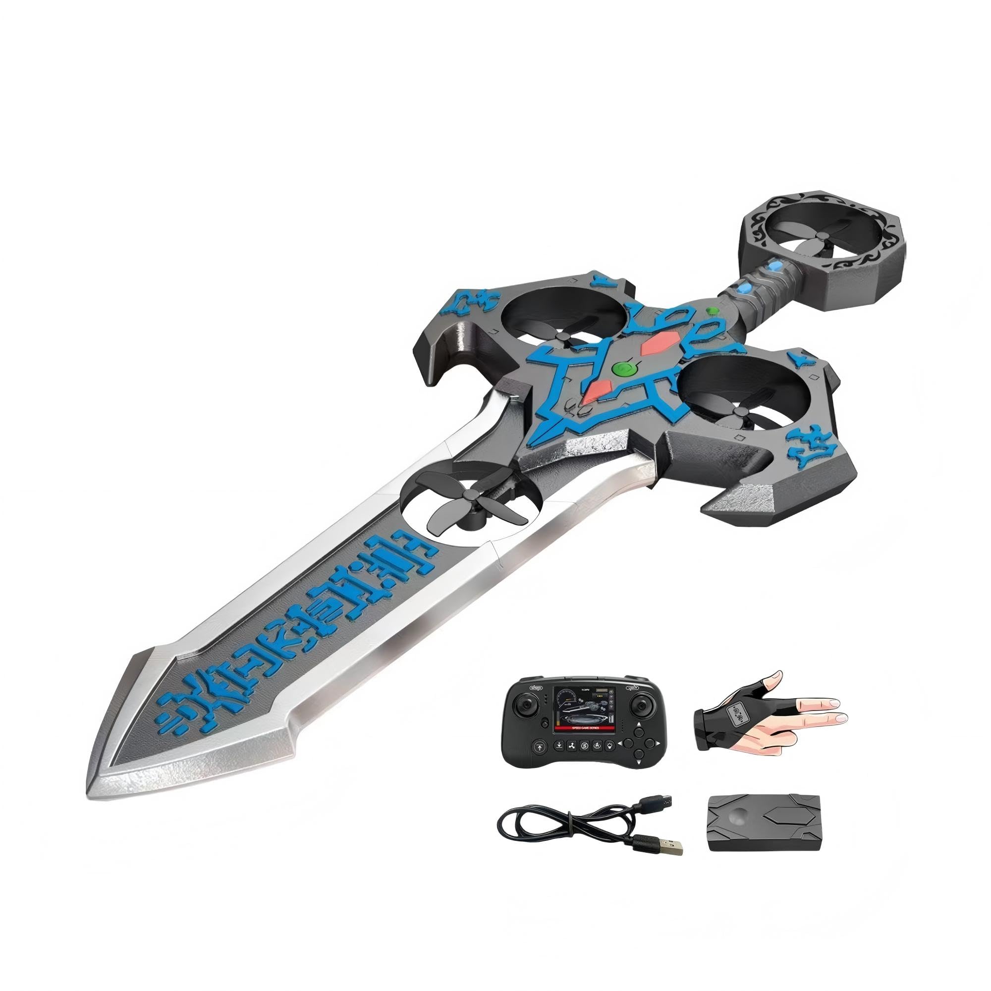 Amazon.co.jp: 幻御仙剣 ジェスチャー操作ドローン 光る飛剣トイ 子供