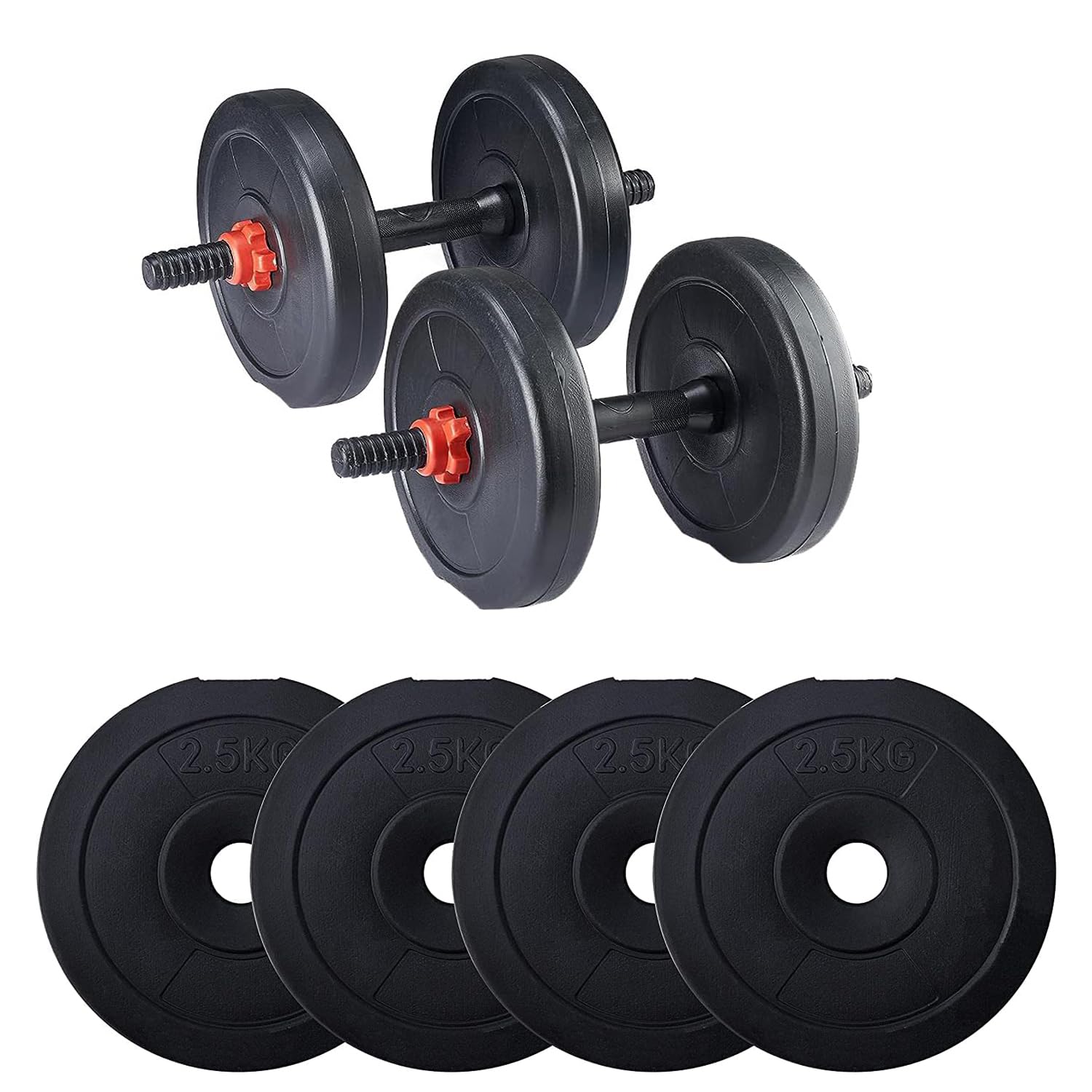 StarX 10 Kg PVC Plates Dumbbells Set (B088PVLBX9) Amazon Price History, Amazon Price Tracker