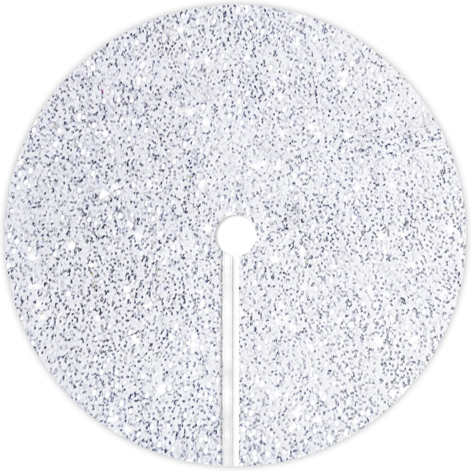 PATYDEST White Christmas Tree Skirt 36 Inch Velvet Tree