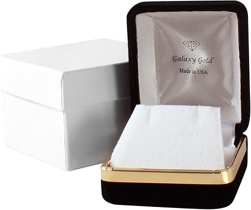 Vista 4 de Galaxy Gold GG Anillo de oro macizo de 14k de 0.76 quilates con diamantes genuinos y aguamarina natural en forma ovalada