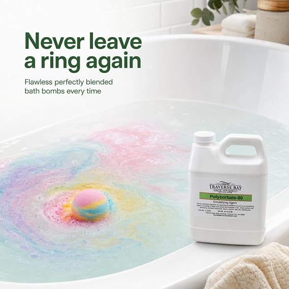 Traverse Bay Bath and Body - Polysorbate 80/Tween 80-32 oz Sealed Jug