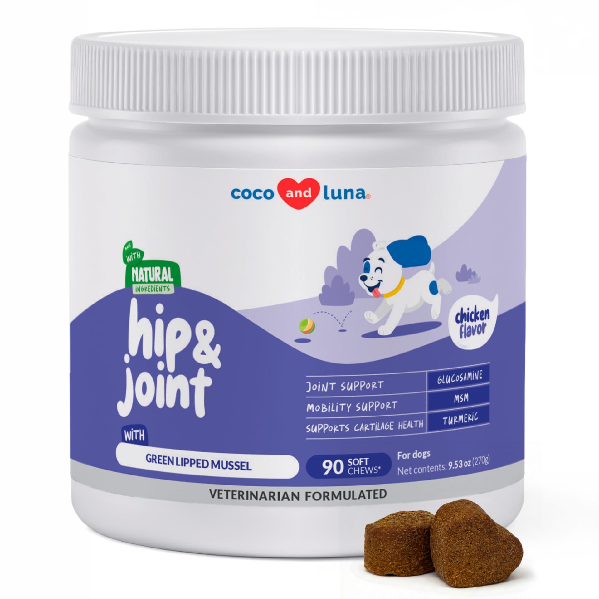 Amazon.com : Hip & Joint for Dogs - Collagen, Glucosamine & Green