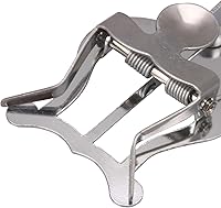 Vista 5 de Yibuy 5.4x2.0x0.7 in trompeta ligera de plata que marcha lira para instrumentos