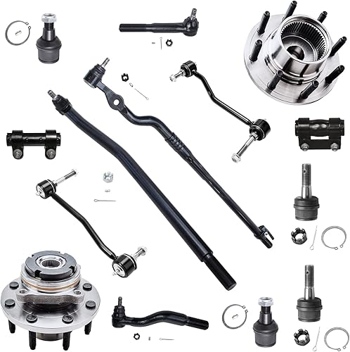 Miniatura 176 de Detroit Axle - Kit de cubos de rodamiento de rueda delantera de 6 piezas para Dodge Dart 2013-2016, Chrysler 200 2015-2017, 2 cojinetes de rueda