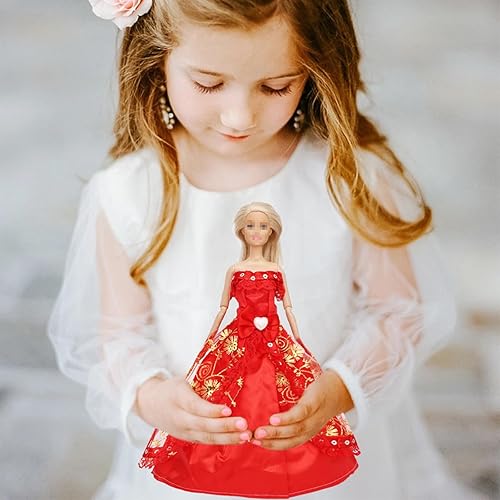 Miniatura 7 de SOTOGO 12 juegos de ropa de muñeca para muñeca de 115 pulgadas hecha a mano vestidos de muñeca de moda vestidos de boda vestidos de muñeca