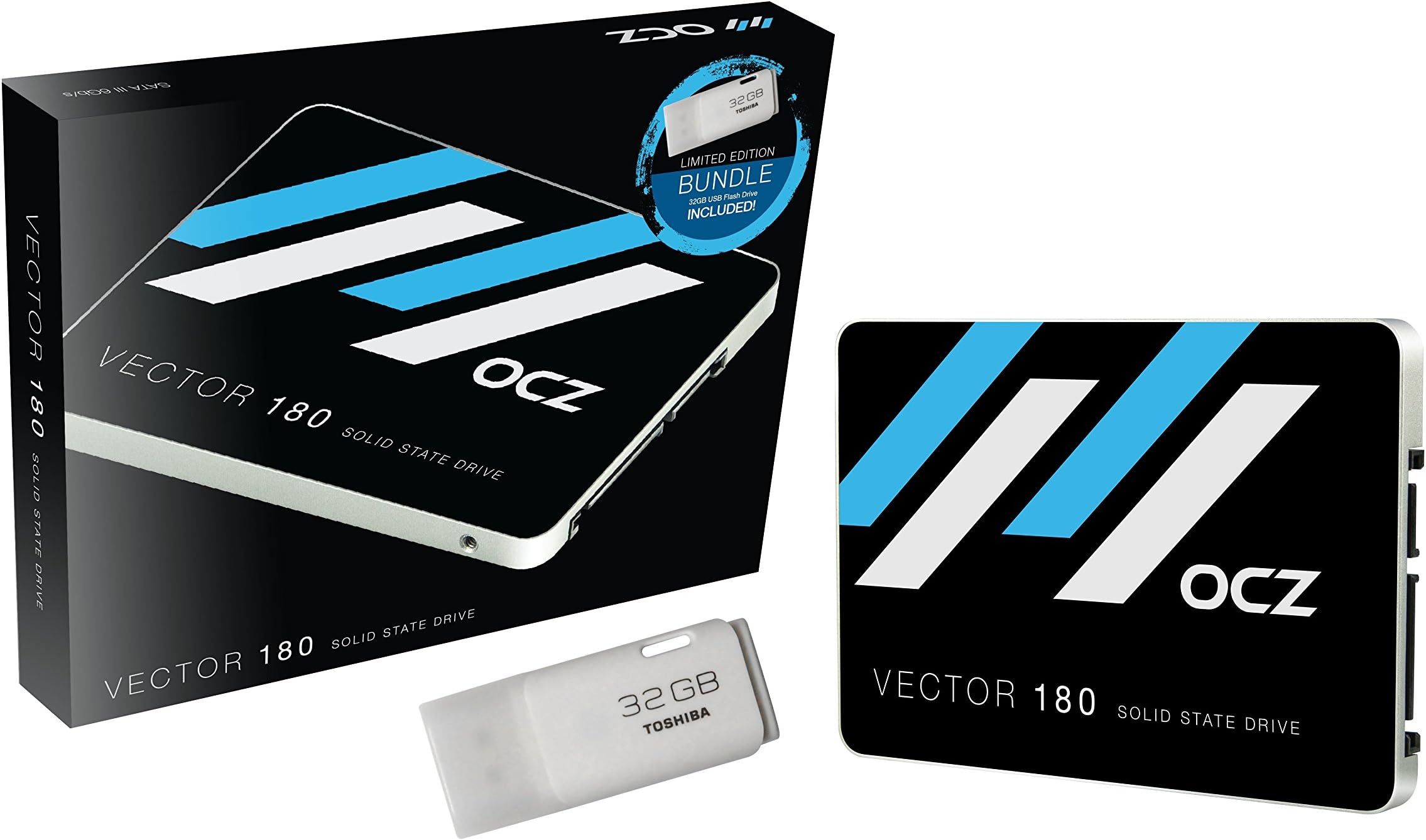 OCZ Storage Solutions Vector 180 480GB 2.5" SATA III SSD with USB Flash Drive Bundle VTR180-25SAT3-480G-B