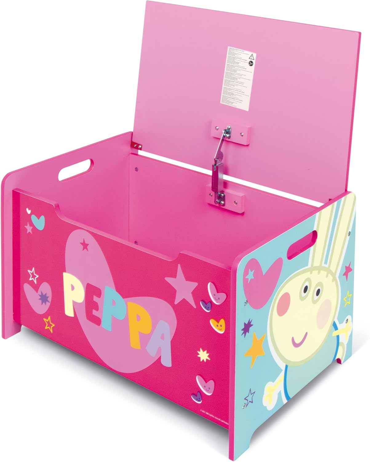 Peppa pig Deluxe Wooden Toy Box & Bench by Nixy Children