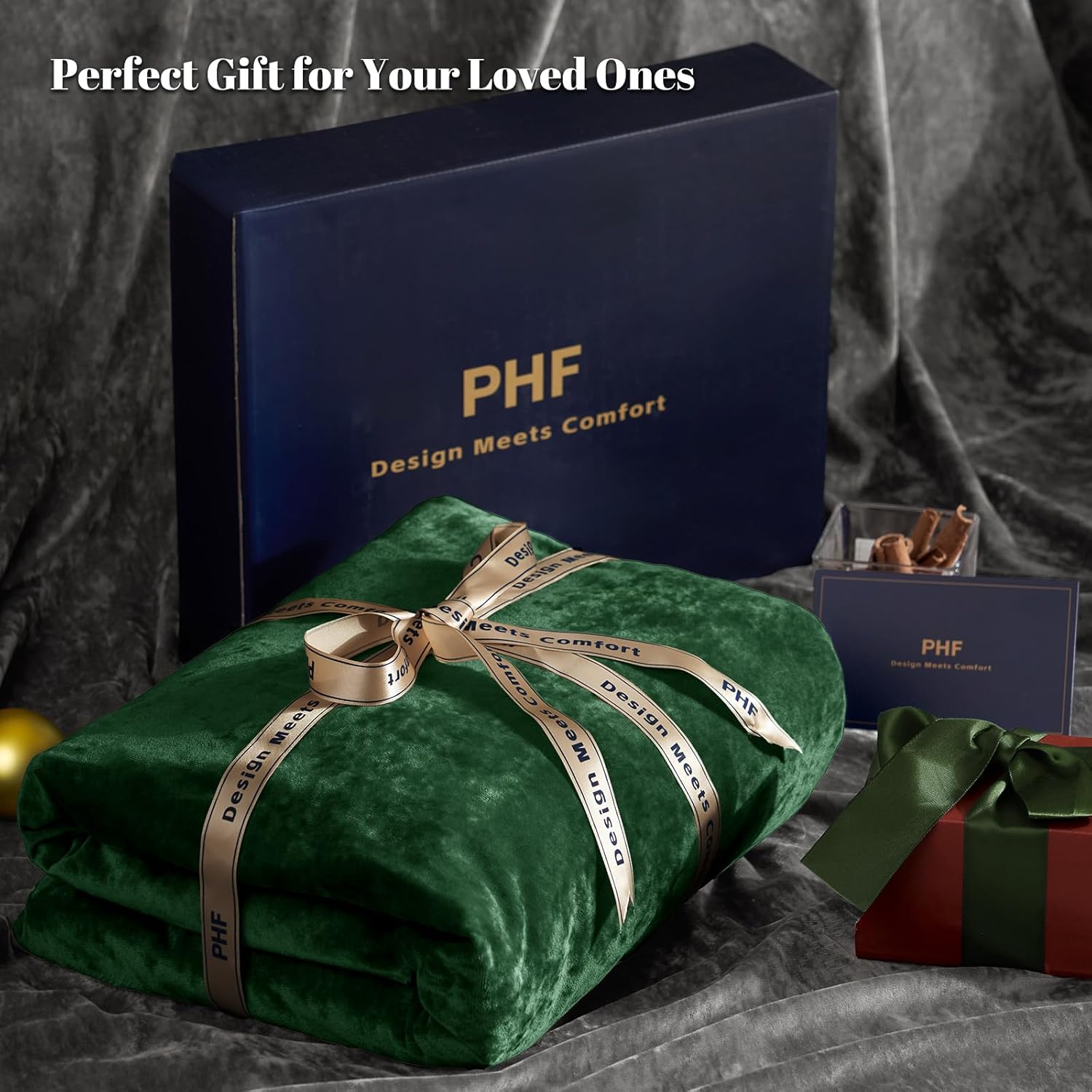PHF Truly Velvet Fitted Sheet Only Queen Size, Luxury Super Soft Cozy Fuzzy Flannel Bottom Sheet, Deep Pocket Up to 16", Suitable for Fall Winter Spring, No Pillowcases, Emerald Green - Image 6