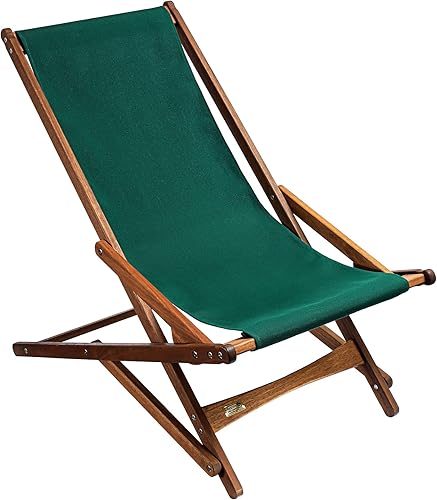 BYER OF MAINE, Pangean - Silla deslizadora, verde, ahora parcialmente montada, perfecta para camping, muebles a juego, 38 pulgadas de profundidad x