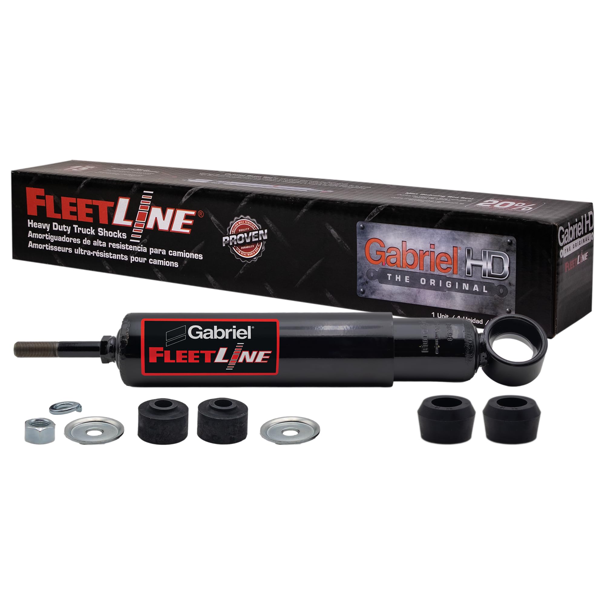 Gabriel 85988 FleetLine HD Truck Rear Shocks Fits Peterbilt 320, 330, 337, 348, 365, 367, 386, 388, 389, 520, 536, 537, 548, 567, 579 OEM# C71-6003, C716003
