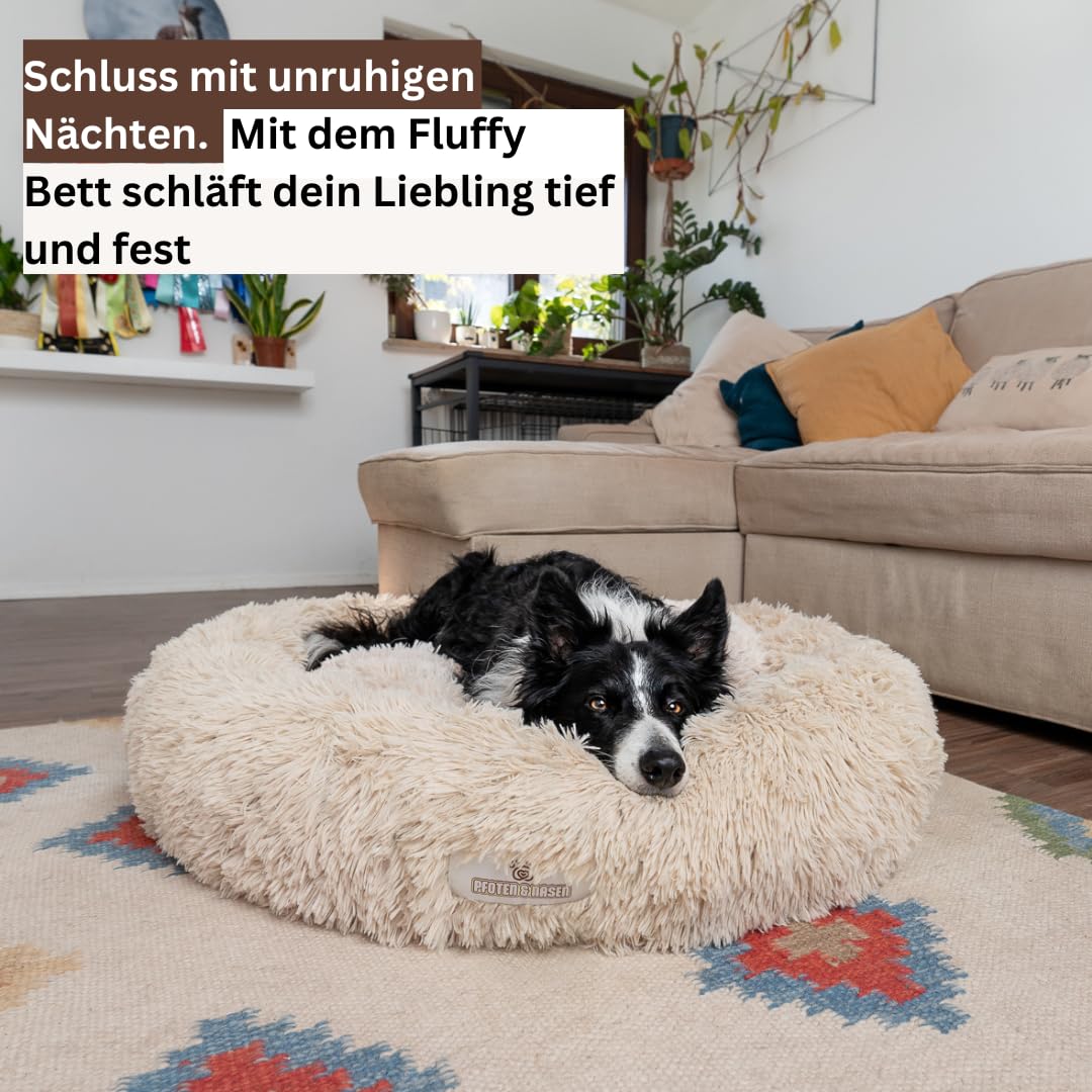 pfoten&nasen Wolke 7 Hundebett XL [Braun, 105 cm]  Donut-Kissen fr groe  Hunde  Waschbar & flauschig mit abnehmbarem Bezug : Amazon.de: Haustier
