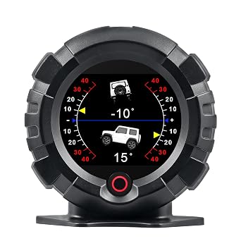 ARTILAURA GPS Speedometer Inclinometer Off-Road Angle Slope Meter Altimeter Tilt Car Overspeedometer Alam