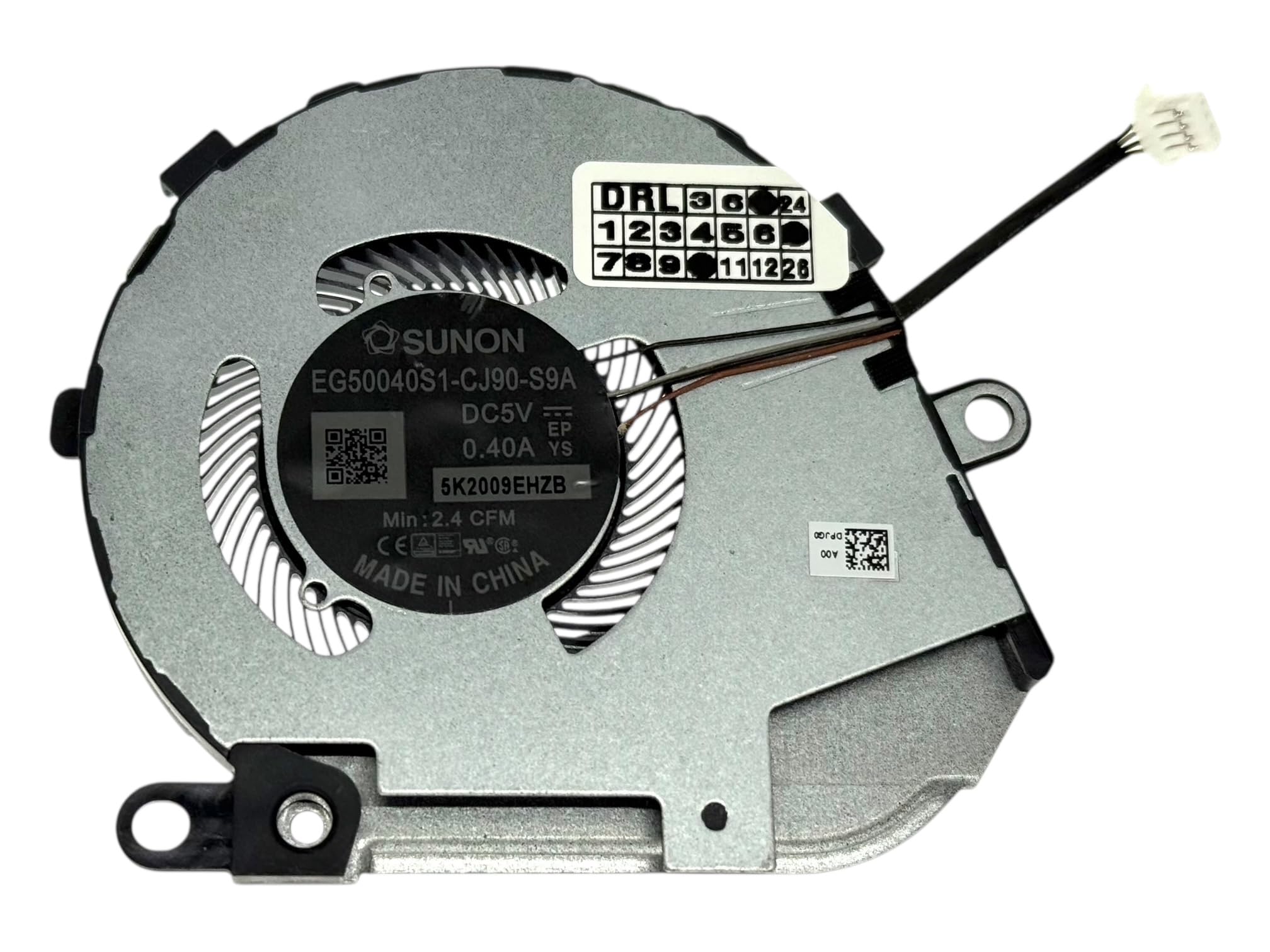 CPU fan for DELL Latitude 7410, 7410 2-in-1, AT2UG001ZVL, DPJG0 2V3MP, 02V3MP, 0DPJG0, EG50040S1-CJ90-S9A, DC28000PXSL
