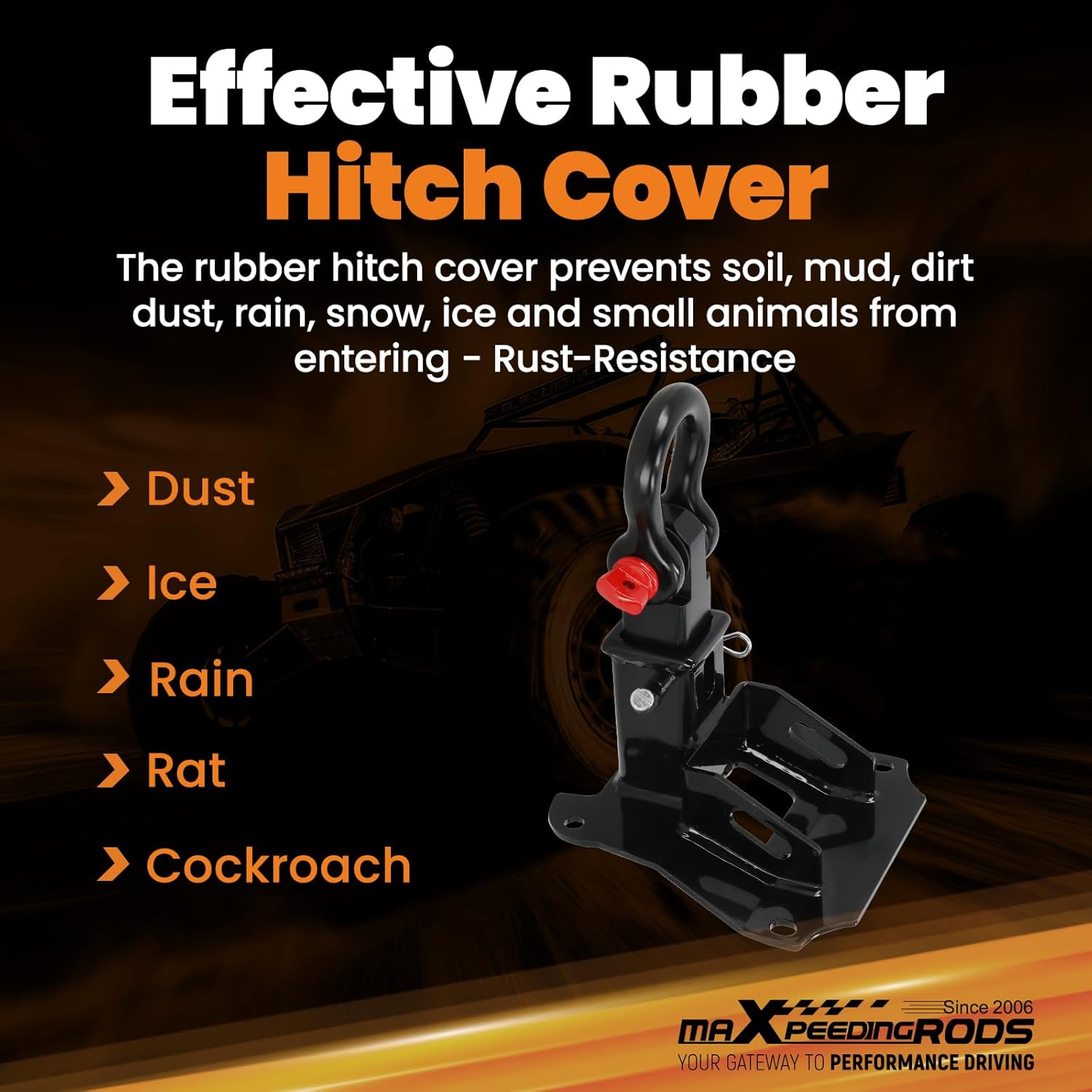 maXpeedingrods Class 3 Trailer Hitch, 2 Inch Receiver & Shackle Hitch Receiver with 7/8" D-Ring Shackle, Tow Hitch Receiver for Honda Talon 1000R / 1000X / 1000-4 All 2019-2024