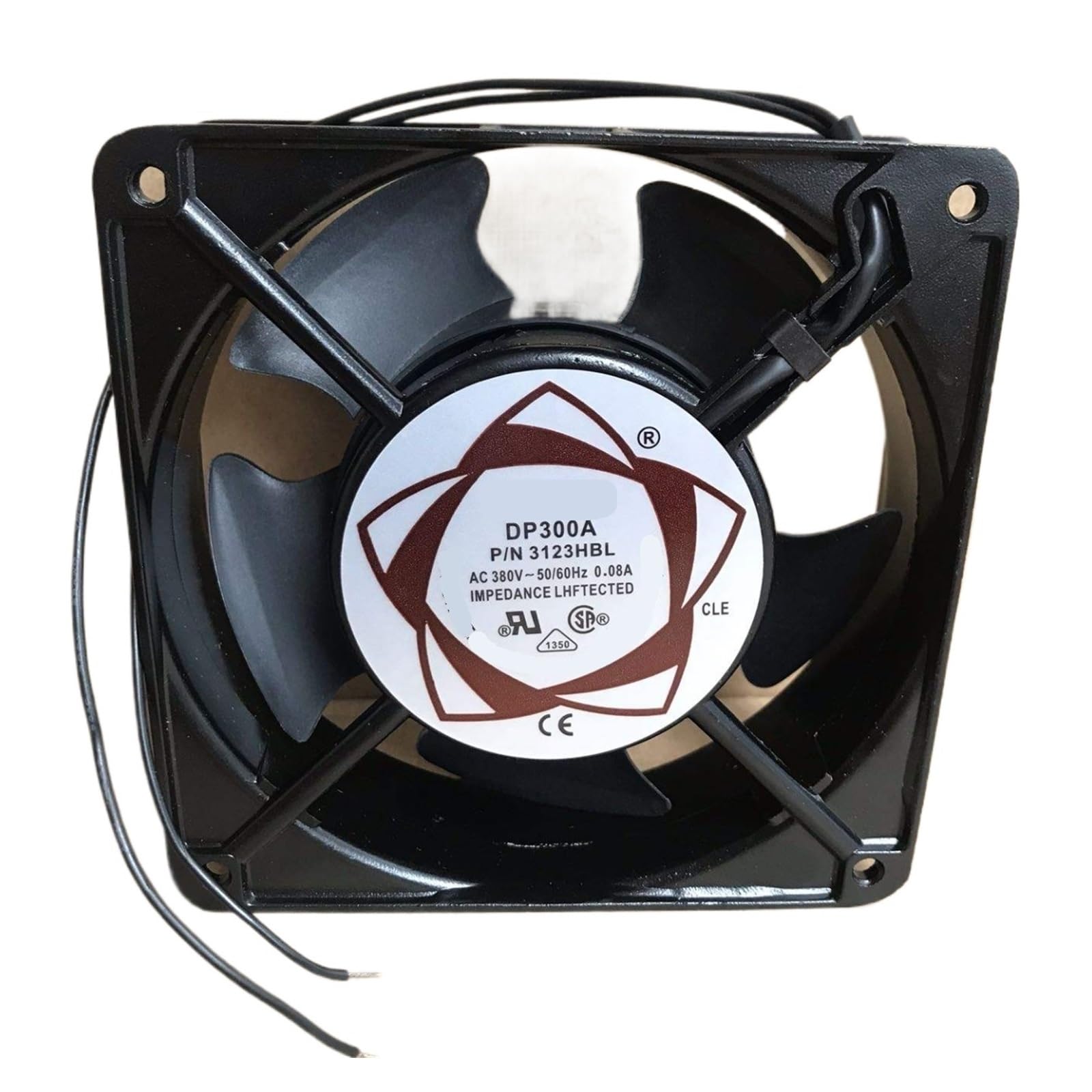 Lzikkgki One Color Dp300a P/N3123hbl Ac 380V 0.08A 120X120x38mm 2-Wire Cooling Fan