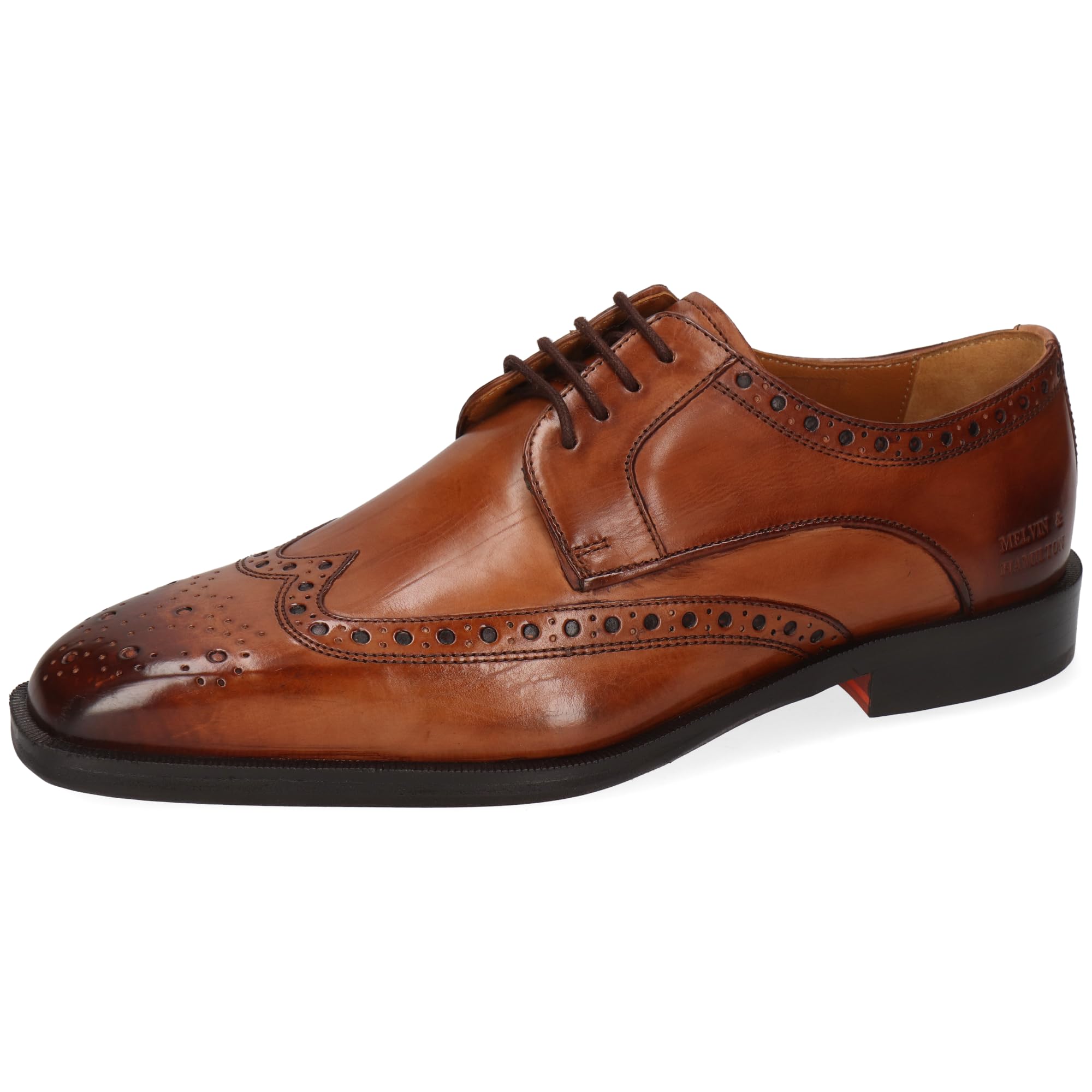 Melvin & Hamilton Stefano 4 Men's Derby Shoes, Brown, 10 UK