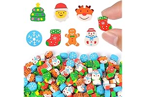 170 Pcs Christmas Mini Erasers for Kids Christmas Bulk Tiny Cute Snowflake...