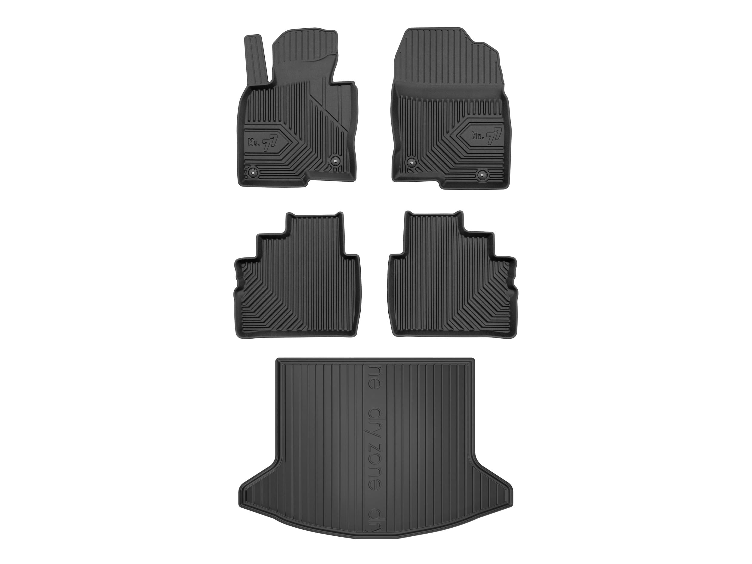 Dywaniki 3D + mata bagaznika kompatybilne z Mazda CX-5 II, TPE, NO77