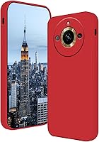 Vista 10 de Funda compatible con Realme 11 Pro Plus de silicona líquida verde oscuro, suave al tacto para Realme 11 Pro Plus, funda delgada de silicona a prueba