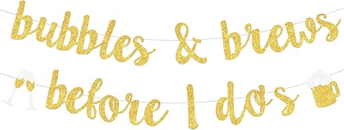 Miniatura 1 de Cartel de burbujas y cervezas antes de hacer para despedida de soltera, decoraciones de despedida de soltera, suministros de boda de compromiso