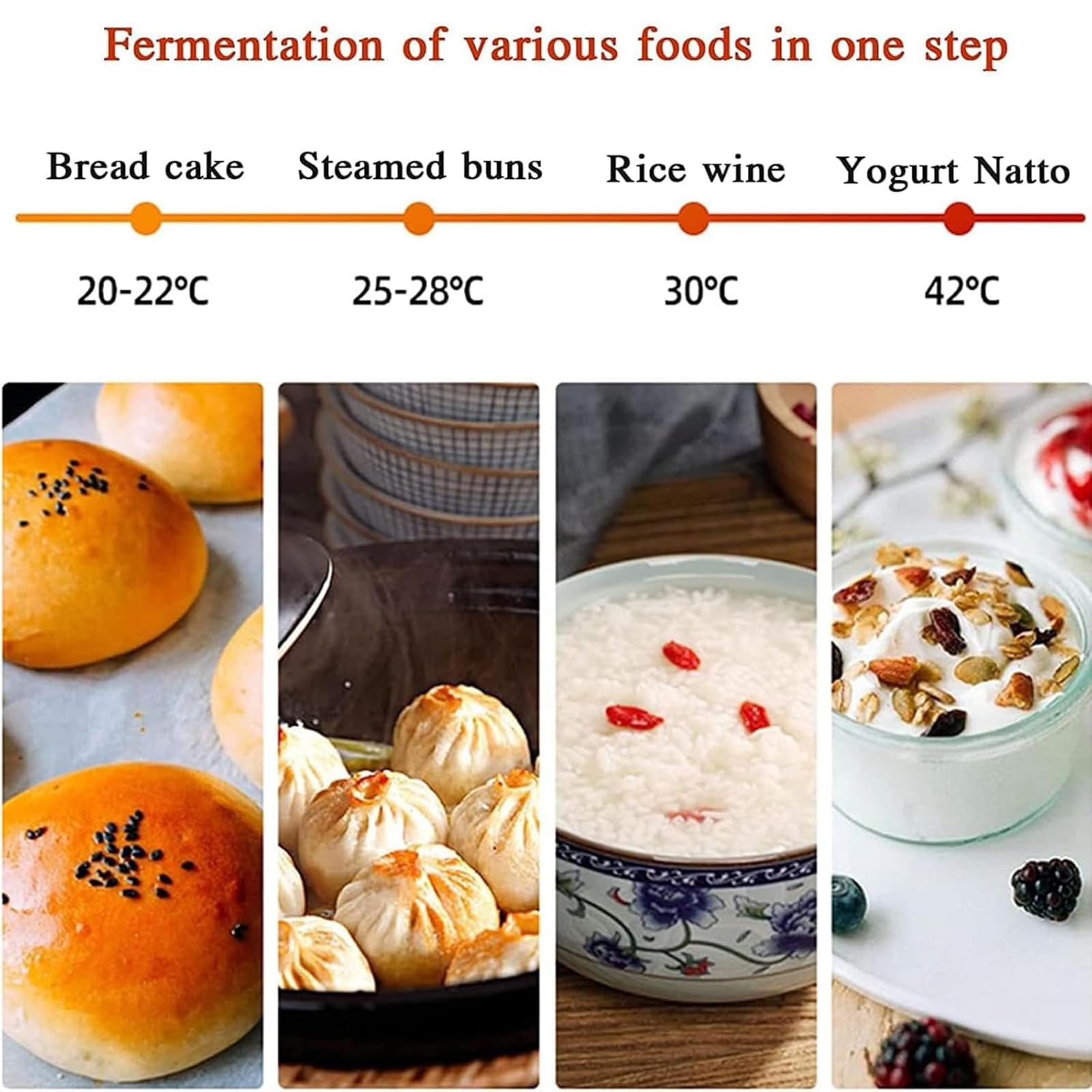 Máquina De Fermentación De Masa Comercial, Caja De Fermentación Inteligente De 5 Capas De 70 litros, Control Dual De Humedad Y Temperatura, para Bollos Al Vapor, Yogur, Natto