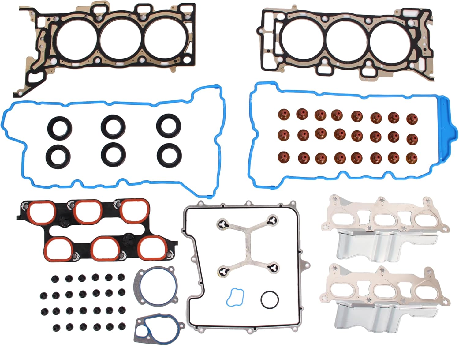 AUCERAMIC HS26376PT-5 MLS Cylinder Head Gasket Set Fit 2009-2016 for Chevrolet Traverse GMC Acadia Buick Enclave Saturn Outlook 3.6L V6 Replace# HGS3210 HS54661G