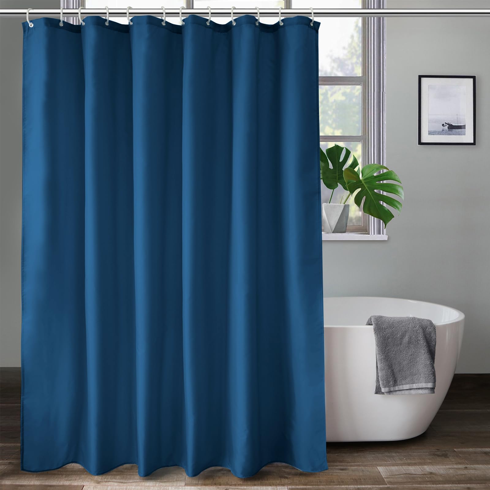 Cortina De Baño Lavable Tela Poliéster Impermeable 180*180cm | Meses