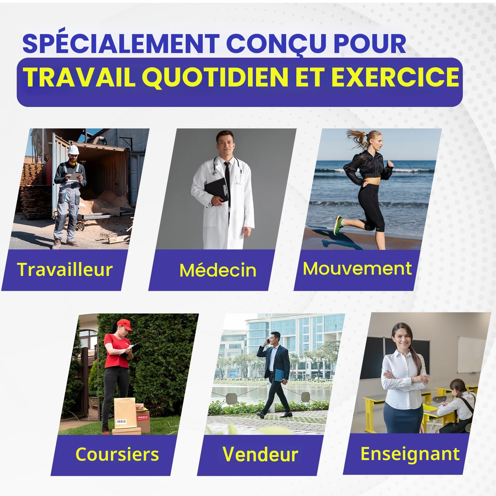 Semelles correctrices de fasciite plantaire - Welnove bottes de travail confortables pour rester debout toute la journée semelles - soulage la fatigue hommes femmes flat foot pain semelles (L)