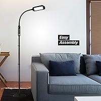 Vista 5 de Brightech LightView Pro Flex - Lámpara de escritorio con aumento de 1.75 x con lámpara LED Brightech Litespan 2 en 1 para piso y escritorio, altura