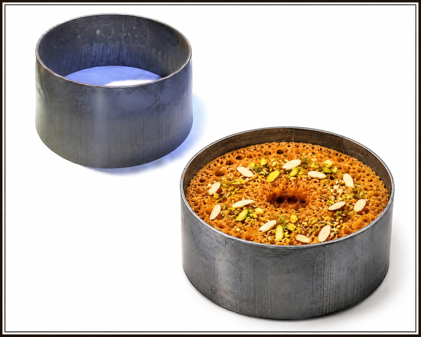 Iron ghevar Mold ghevar ka Sancha Heavy-Duty Iron Ring Used to Fry Traditional Indian Sweets Ghevar Mold (7 Inch).-image-17