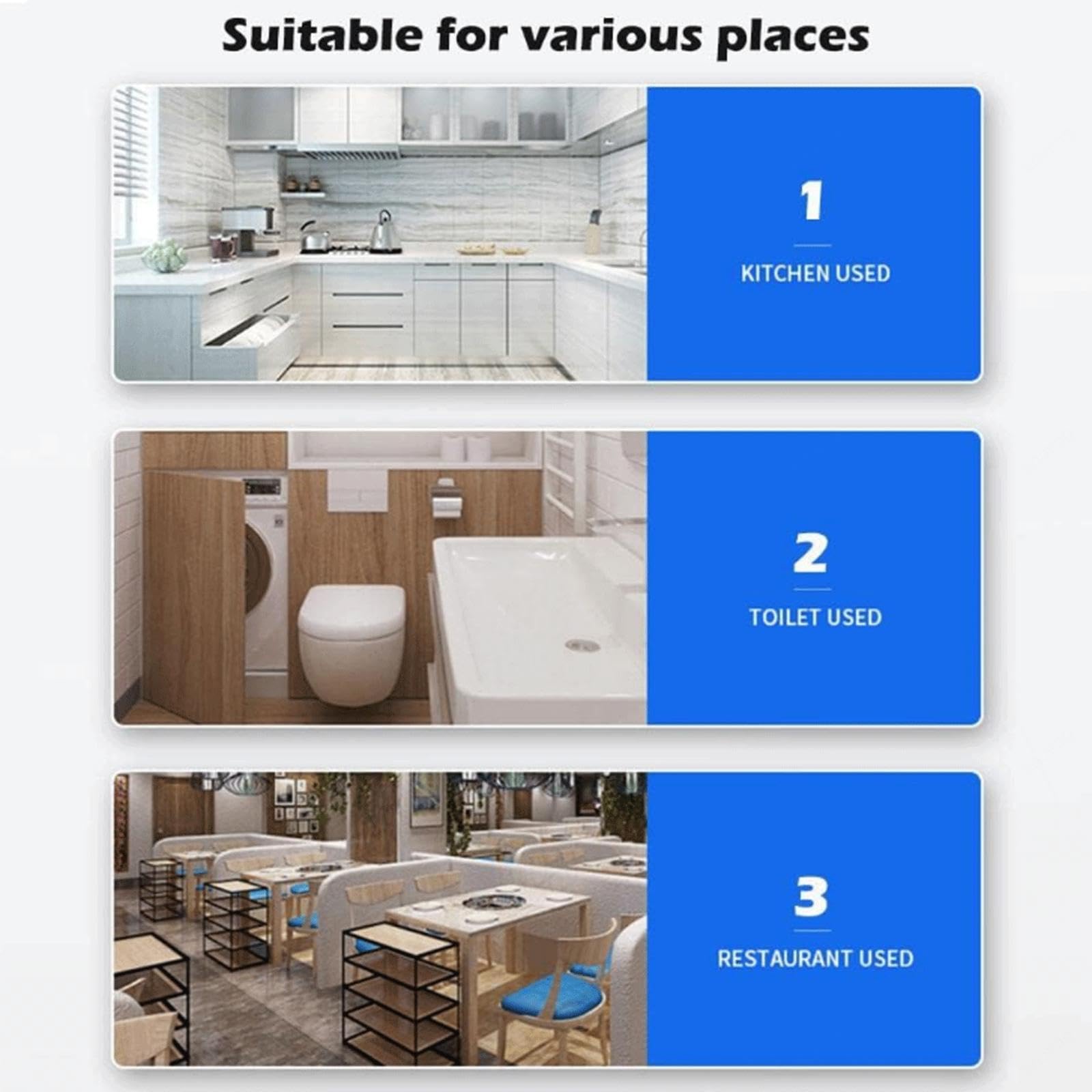 Aspiratore silenzioso potente multifunzionale, aspiratore portatile da cucina, ventilatore ad alta velocità, ventola di scarico incorporata su un lato per soffitto, scantinati, bagni, cucine e soffi