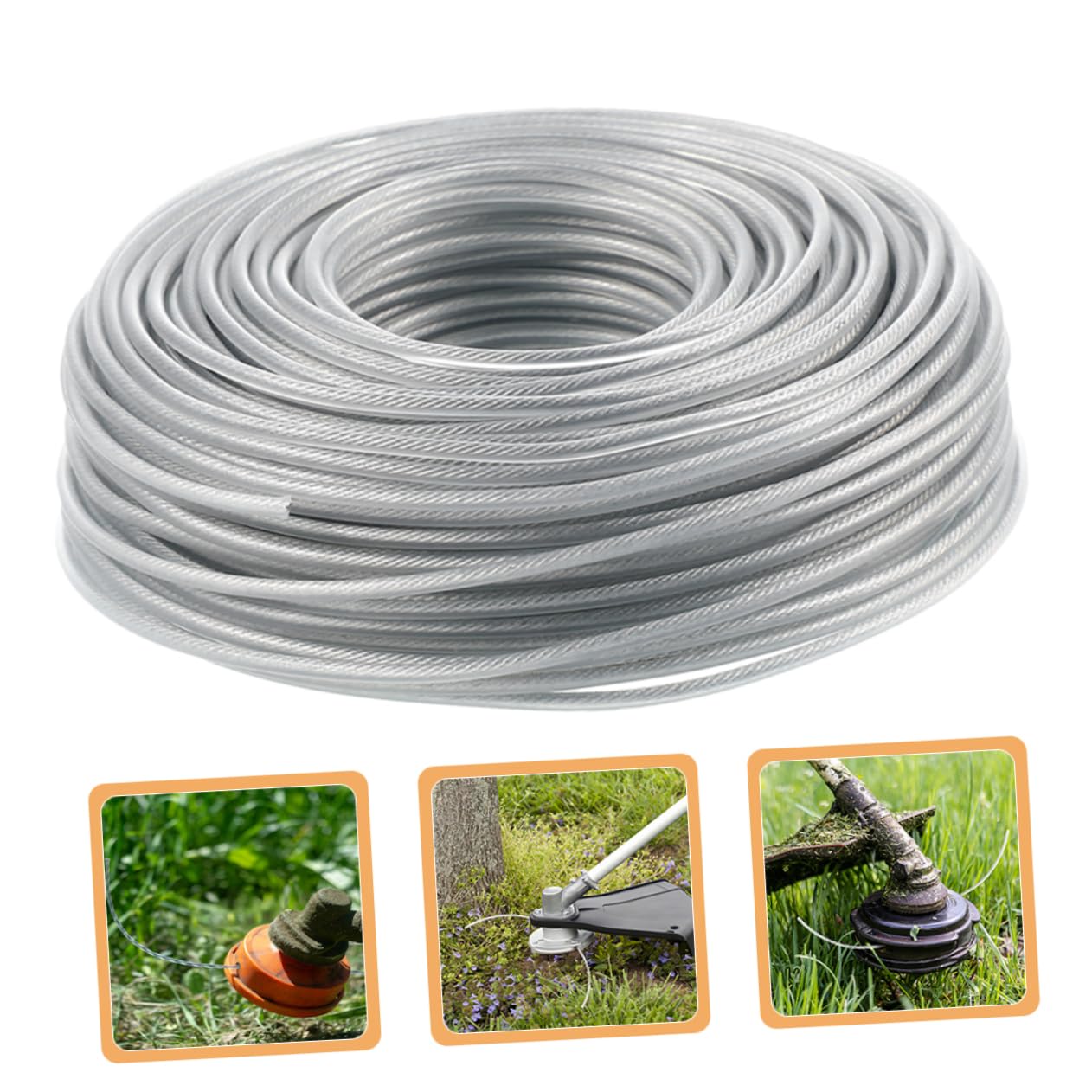 Kisangel 5piezas Cuerda para Desbrozadora De Resistente Al Compatible Cortacésped y Recortadoras para y Áreas Verdes