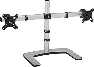 Visidec VFS-DH Freestanding Quick Shift Donut Display Stand to Support Two Displays Horizontally (Polished)