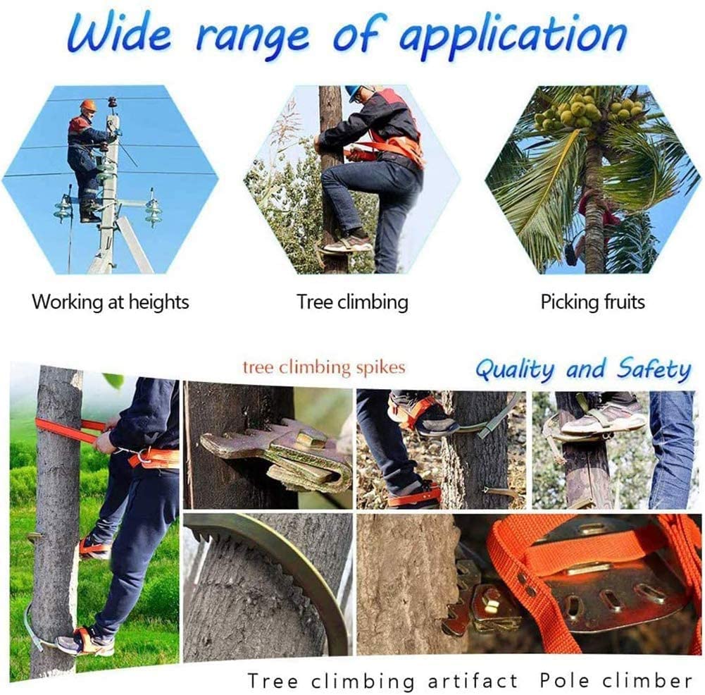 Tree Climbing Spike Set Und Baum Klettern Werkze Ausrüstung Baumklettern Spikes Und Klettern Bäume Artefakt, Zum Jagen, Beobachten Und Pflücken Von Früchten,500