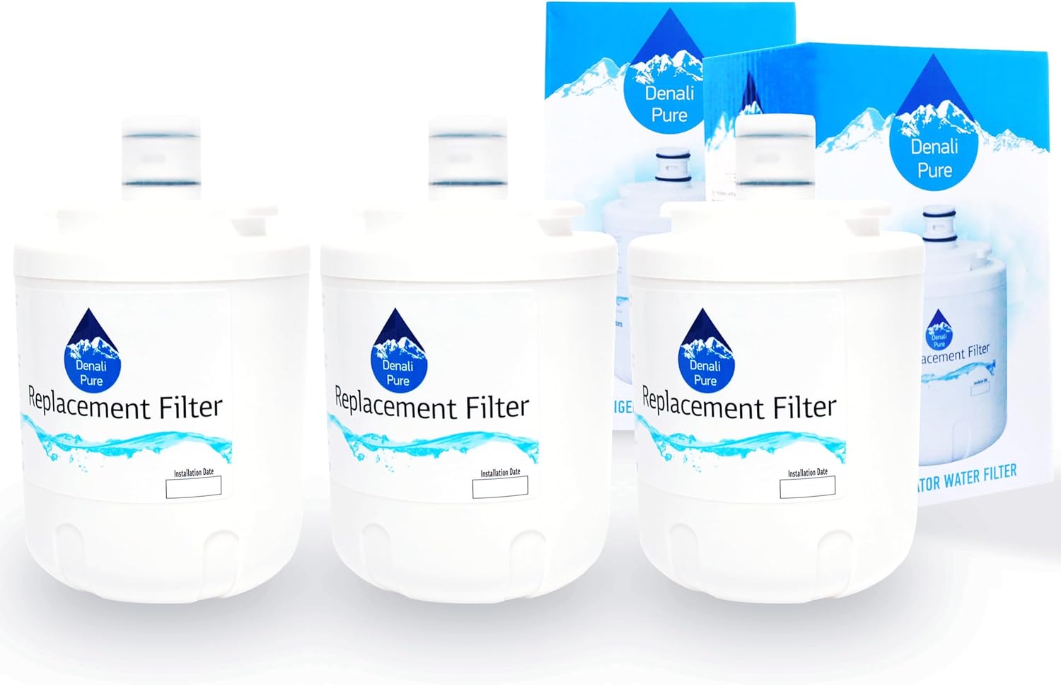 3-Pack Replacement for MSD2754FRW Refrigerator Water Filter - Compatible with Maytag UKF7003 Fridge Water Filter Cartridge