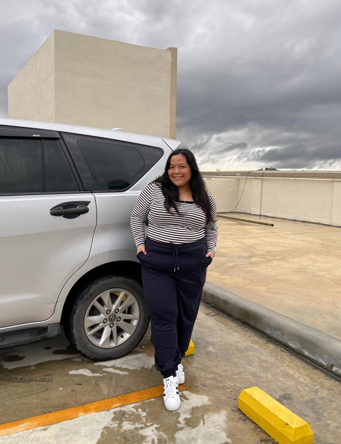 FOREYOND Plus Size Sweatpants for Women Casual Lounge Yoga Joggers Elastic Waist Workout Active Sweat Pants with Pockets - Image 2