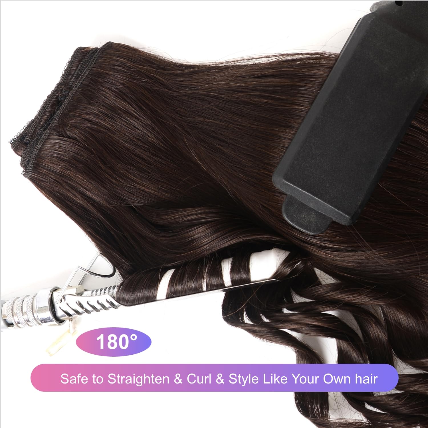 Amazon.com : MEYOFUN Dark Brown Clip in Hair Extensions 