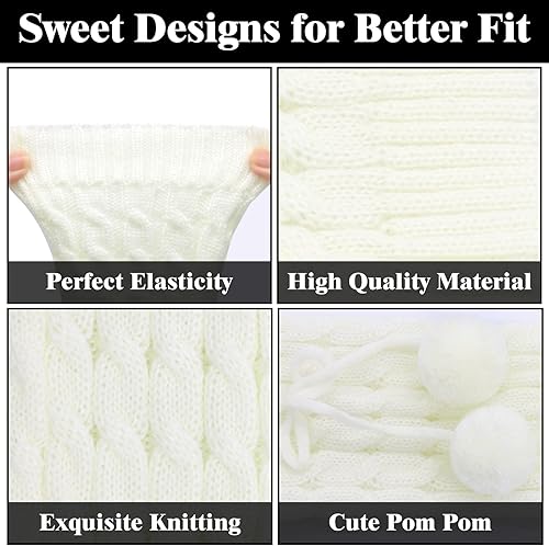 Miniatura 5 de Calentadores de piernas para mujer y niñas estilo japonés Lolita, largos, de punto Kawaii, calcetines góticos Harajuku, cubrepiernas de malla