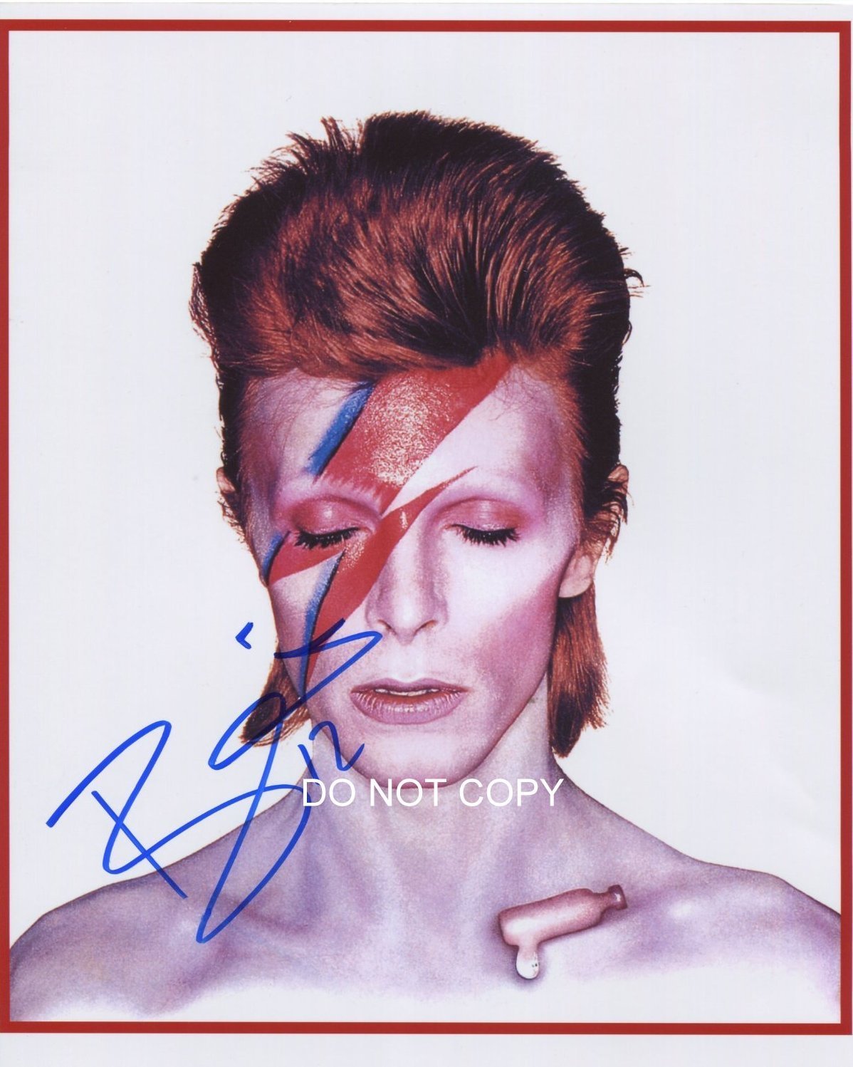 David Bowie singer/songwriter reprint signed autographed 11x14