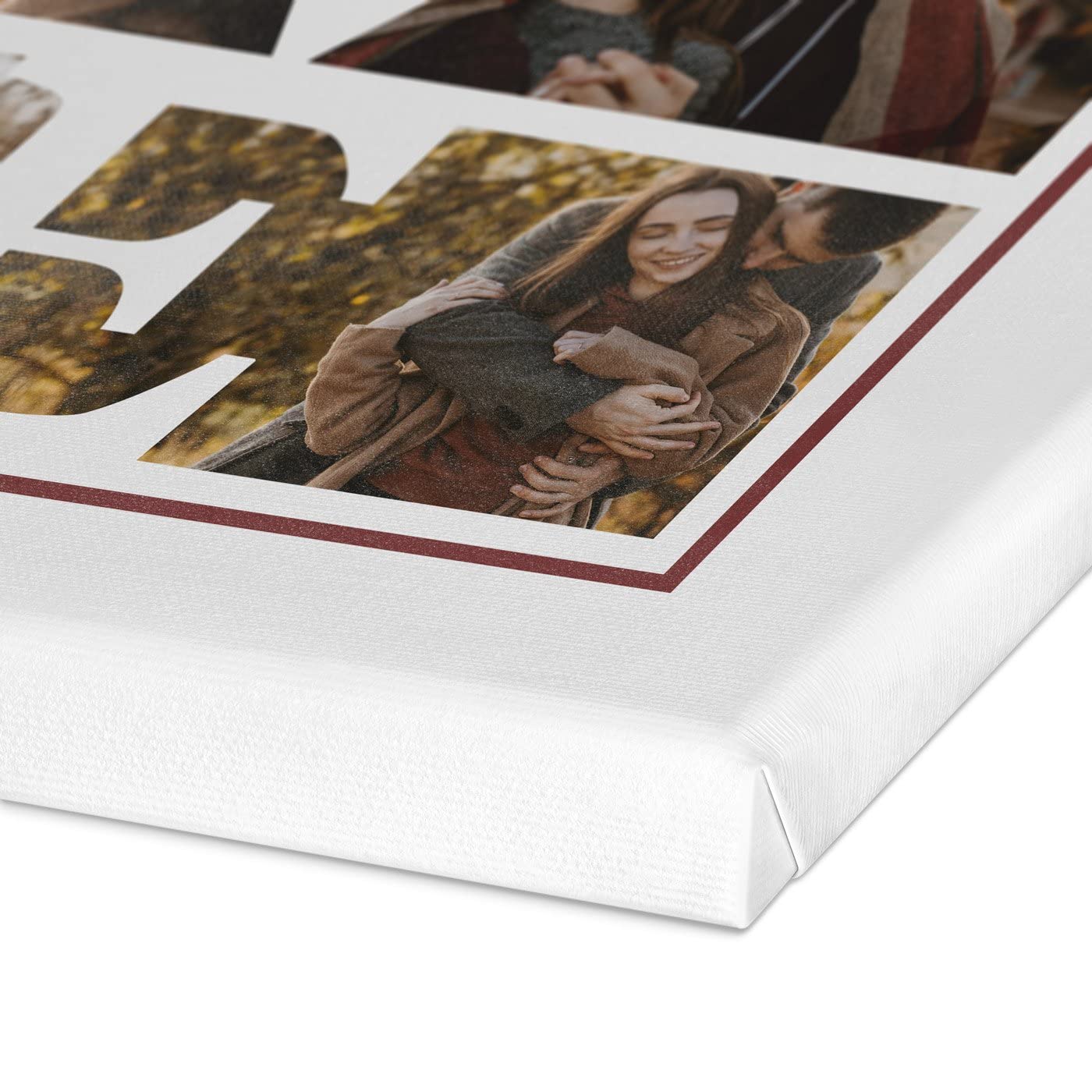 Maverton Image sur Toile - Cadre personnalisable avec votre Photo - pour parents - décoration murale moderne pour couples - souvenir pour jeunes mariés - mariage - noces - Famille - 50 x 70 cm