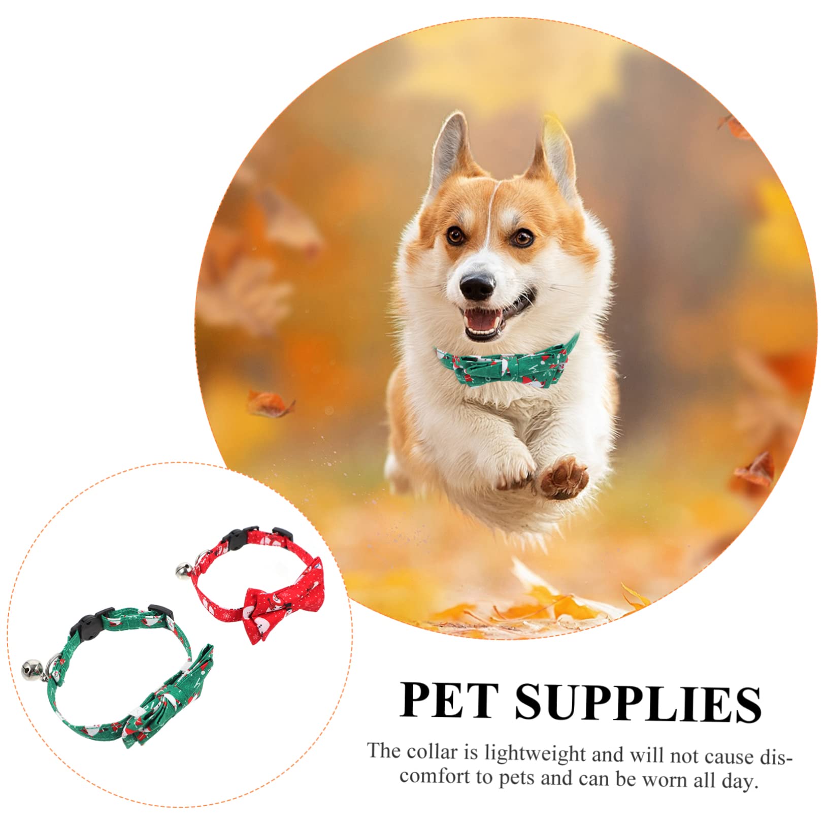 Happyyami 6stücke Verstellbare Weihnachtskatzenhalsbänder Mit Schleife Und Glöckchen Niedliches Katzengeschirr Für Festliche Anlässe Für Kätzchen Und Kleine Katzen