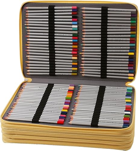 Miniatura 2 de Lbxgap Estuche organizador portátil de 480 ranuras individuales con patrón de impresión para bolígrafos o marcadores de acuarela, estuche